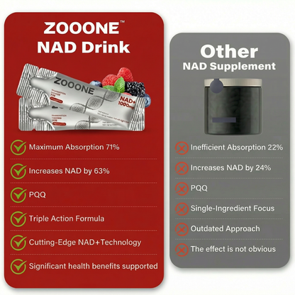 Zooone NAD+ 1000mg ENERGY, FOCUS & LONGEVITY